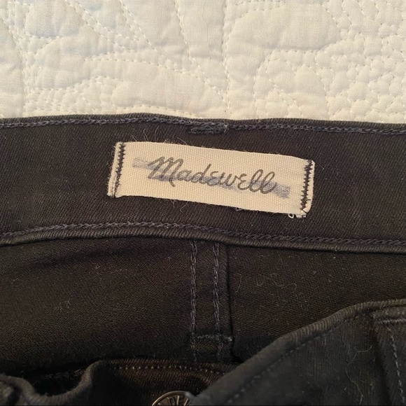 Madewell 9” High Rise Skinny Jean Black - 25 Tall - Picture 4 of 14